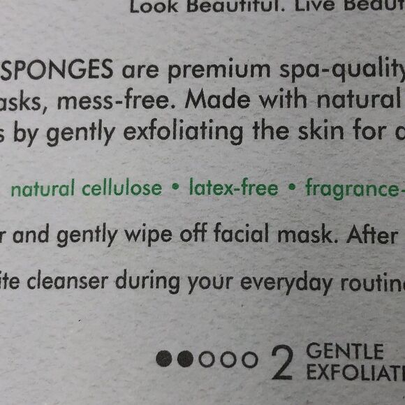 EcoTools Sponge Facial Mask Remover Sponges Green Natural Cellulose Vegan 3 Pack - Picture 10 of 12
